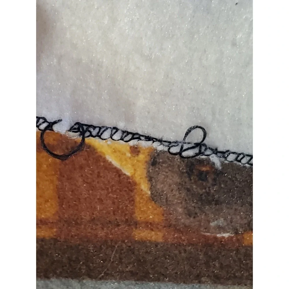Vntg. 1980s Hunting Dogs‎ Blanket - Labs/Ducks/Wildlife/Polyester/Nostalgia/GenX